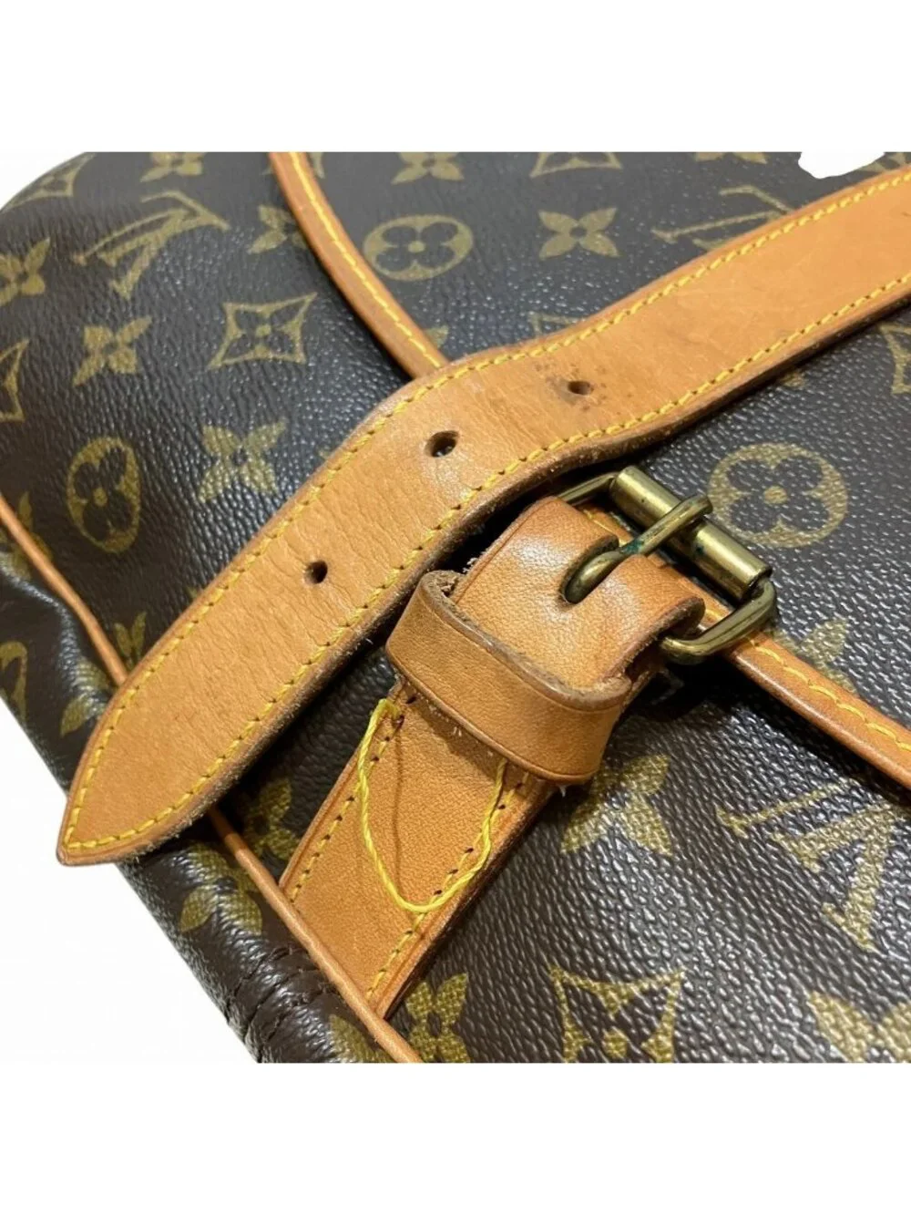 Louis Vuitton Saumur 35 Monogram Shoulder Bag Leather